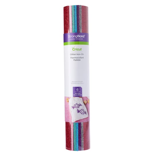 6 Packs: 6 ct. (36 total) Cricut® Glitter Iron-On Bejeweled Sampler